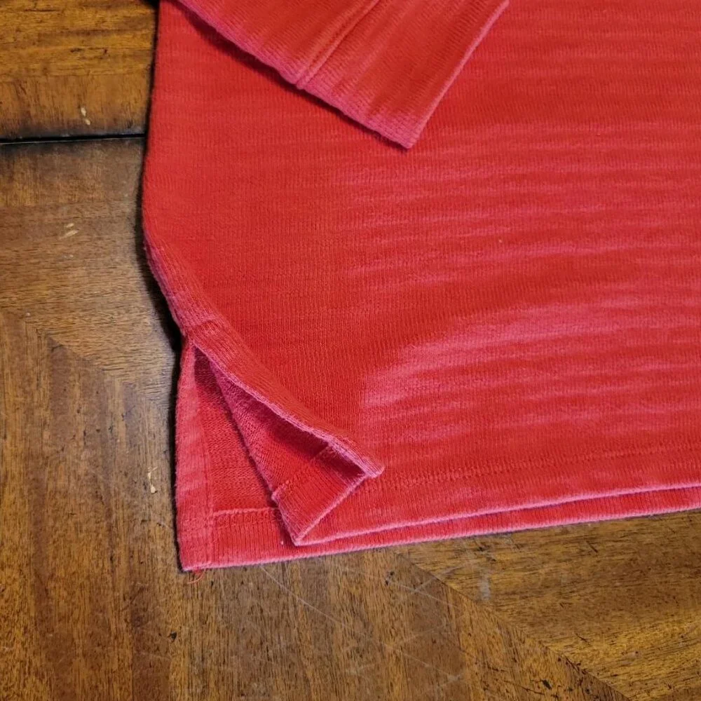 Talbots Orange Ribbed Lightweight Sweater